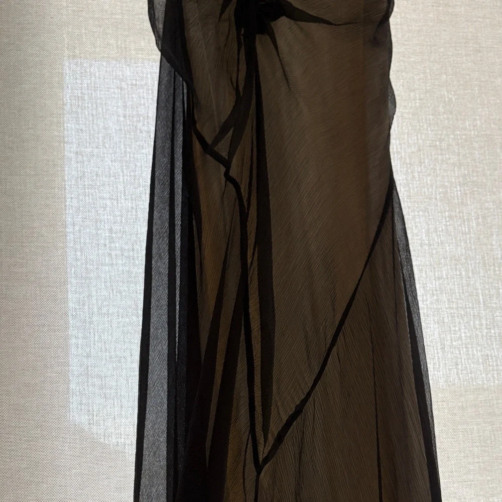 Max Studio Black Sheer Maxi Dress - Picture 4 of 7